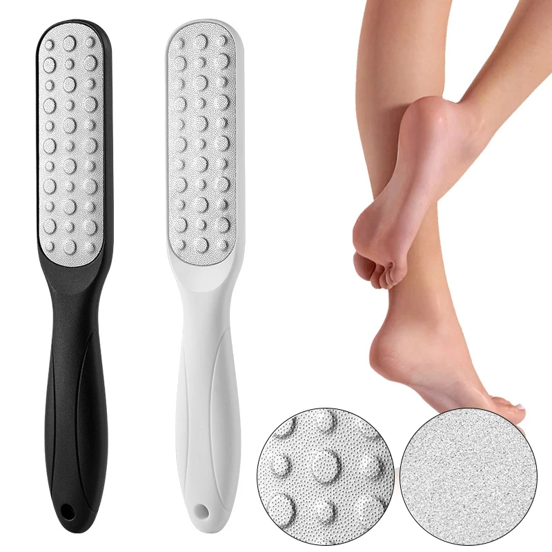 

New Double-sided Foot Calluses File Scrub Brush Stainless Steel Cuticle Remover Foot File Heel Exfoliating Care Pedicure Tools