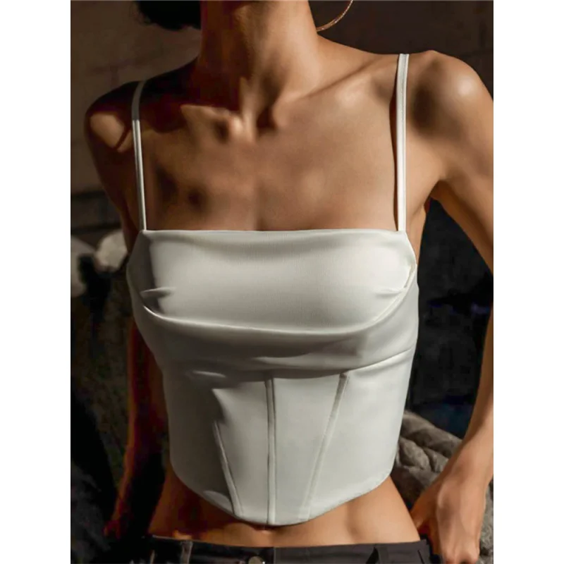 Spaghetti Strap Tank Top Sexy Backless Bandage Skinny Crop Tops 2023 Summer Elegant Lace Up Party Streetwear Women Camis
Spaghetti Strap Tank Top Sexy Backless Bandage Skinny Crop Tops 2023 Summer Elegant Lace Up Party Streetwear Women Camis