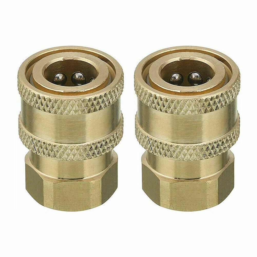 2pcs Pressure Washer Coupler Kit 1/4'' NPT Brass Quick Connect To Female Washer Coupler Up To 4000 PSI Cleaning Equipment Parts
2pcs Pressure Washer Coupler Kit 1/4'' NPT Brass Quick Connect To Female Washer Coupler Up To 4000 PSI Cleaning Equipment Parts