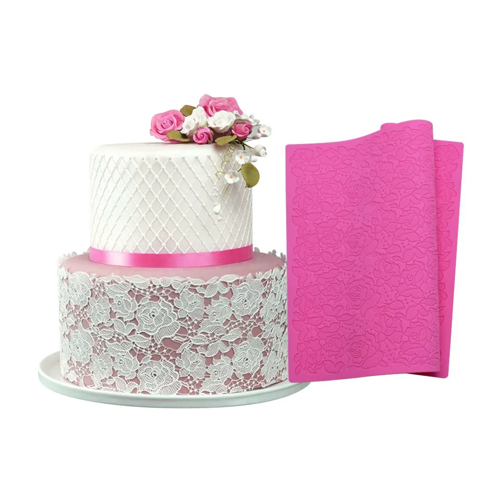 Large Flower Pattern Cake Lace Silicone Mat Fondant Sugar Cupcake Decor Mold Wedding Cake Decorating Tool for Baking
Large Flower Pattern Cake Lace Silicone Mat Fondant Sugar Cupcake Decor Mold Wedding Cake Decorating Tool for Baking