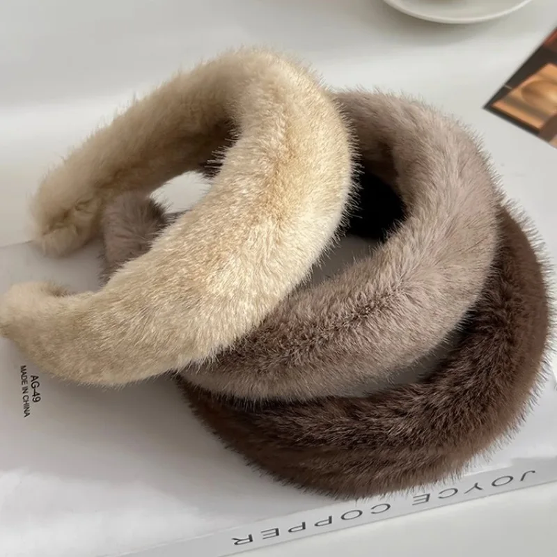 Winter Imitation Mink Plush Fur Sponge Headbands Fashion Hair Accessories Women's Trend Casual Hairband Hair Band Hoop Girl New
Winter Imitation Mink Plush Fur Sponge Headbands Fashion Hair Accessories Women's Trend Casual Hairband Hair Band Hoop Girl New