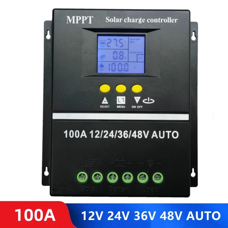 PWM+MPPT Solar Charge Controller 100A 12V 24V 36V 48V Solar Panel Regulator Dual USB Ports For Lead Acid/Gel/Flooded Battery
PWM+MPPT Solar Charge Controller 100A 12V 24V 36V 48V Solar Panel Regulator Dual USB Ports For Lead Acid/Gel/Flooded Battery