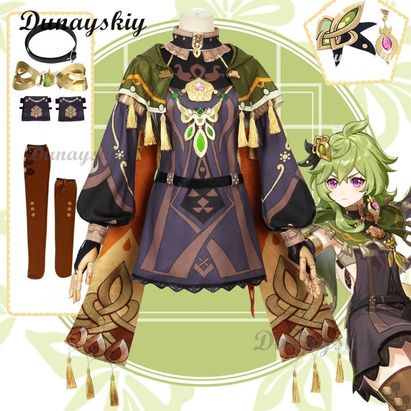 Genshin Impact Collei Cosplay Costume Wig Adult Carnival Uniform Anime Halloween Party Costumes Masquerade Women Game 
Genshin Impact Collei Cosplay Costume Wig Adult Carnival Uniform Anime Halloween Party Costumes Masquerade Women Game