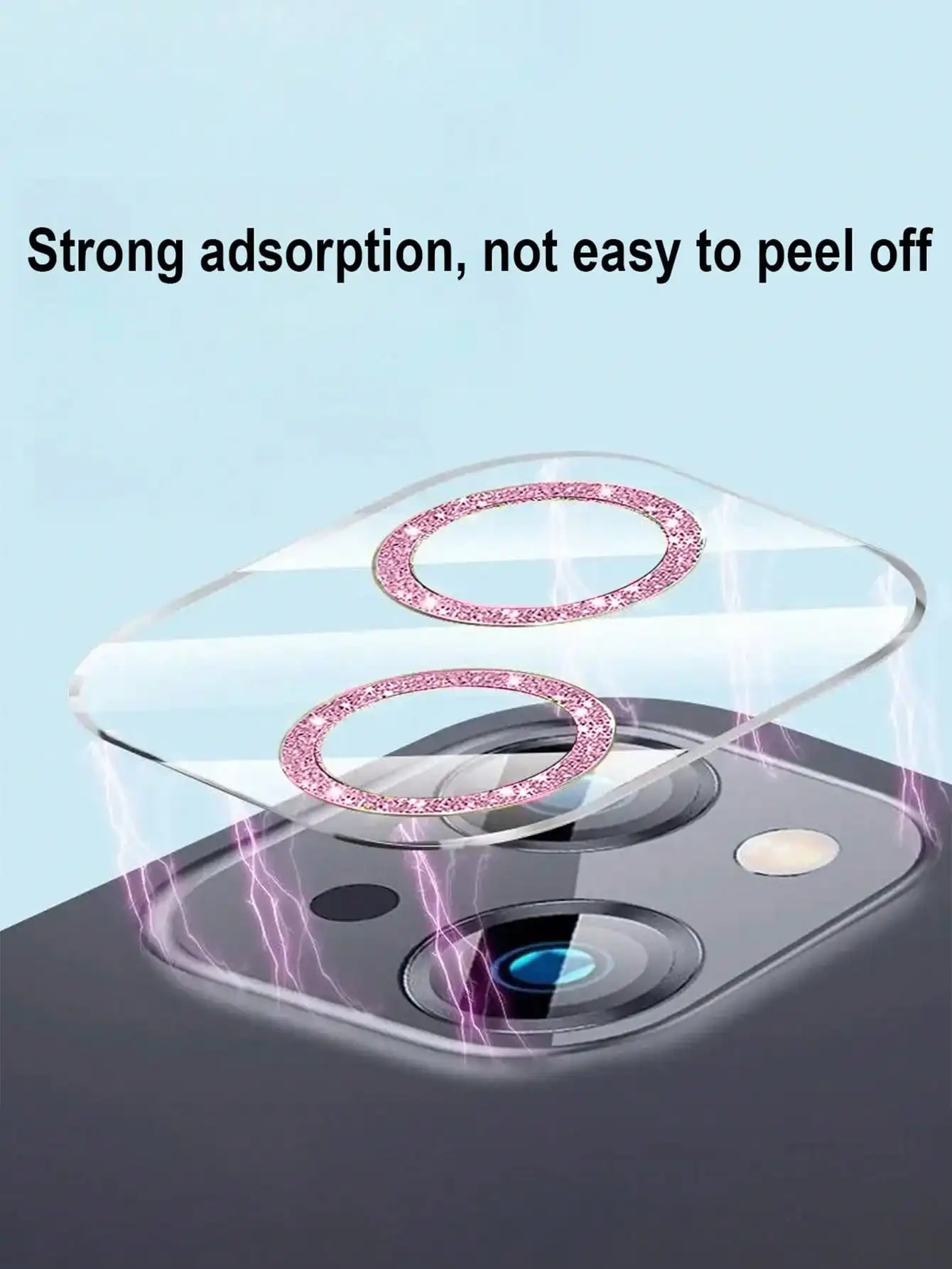 1PC Pink Glitter Camera Lens Protector for iPhone 17-11 Pro Max 9H HD Clear Anti-Scratch Case Friendly Full Cover 1PC Pink Glitter Camera Lens Protector for iPhone 17-11 Pro Max 9H HD Clear Anti-Scratch Case Friendly Full Cover