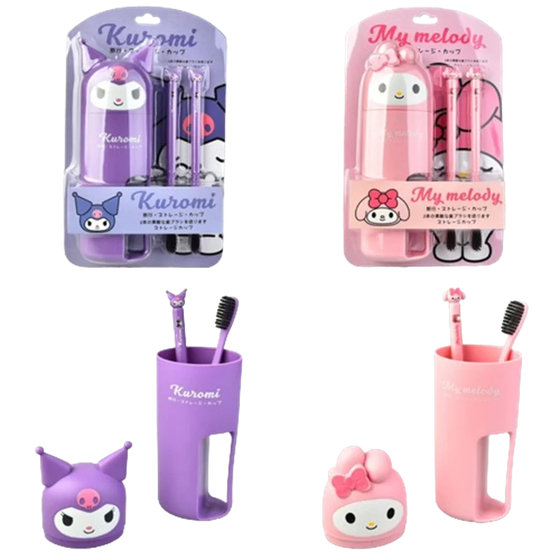 Новый женский портативный набор для путешествий с зубной щеткой милая My Melody Kuromi детский набор для мытья с дорожной чашкой для зубной щетки
Новый женский портативный набор для путешествий с зубной щеткой милая My Melody Kuromi детский набор для мытья с дорожной чашкой для зубной щетки