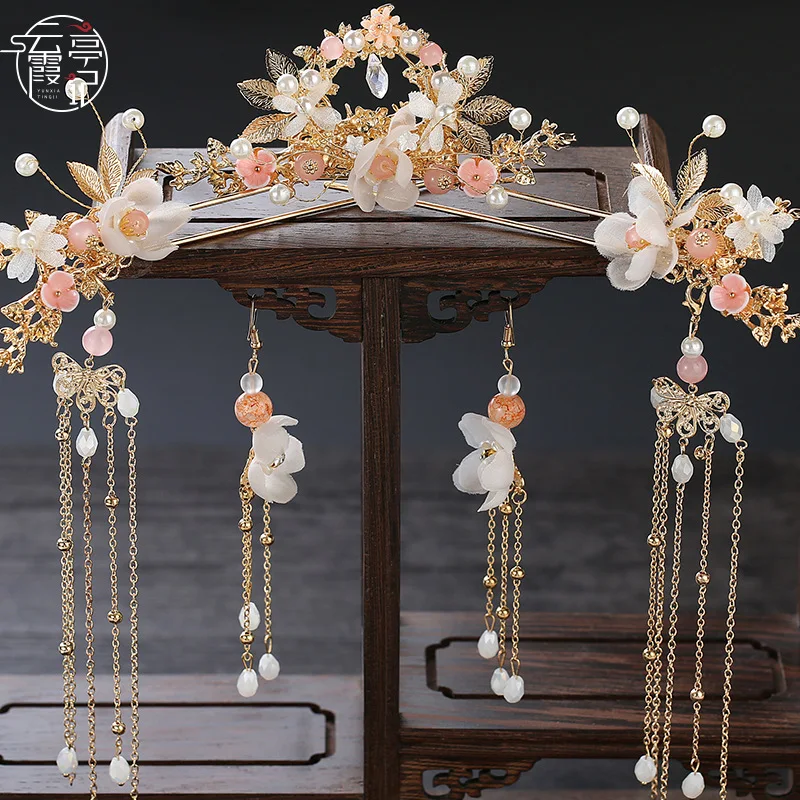 Детский китайский костюм Хань женский головной убор костюм кисточка шпилька для волос набор аксессуаров шпилька для волос Серьги туинга
Детский китайский костюм Хань женский головной убор костюм кисточка шпилька для волос набор аксессуаров шпилька для волос Серьги туинга