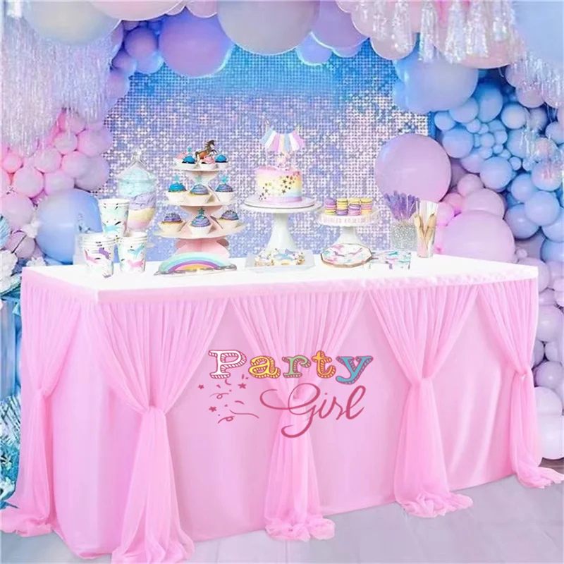 Pink Color 14ft Rectangle Tulle Table Skirt Banquet Wedding Tablecloth Skirting For Event Party Christmas Decoration
Pink Color 14ft Rectangle Tulle Table Skirt Banquet Wedding Tablecloth Skirting For Event Party Christmas Decoration