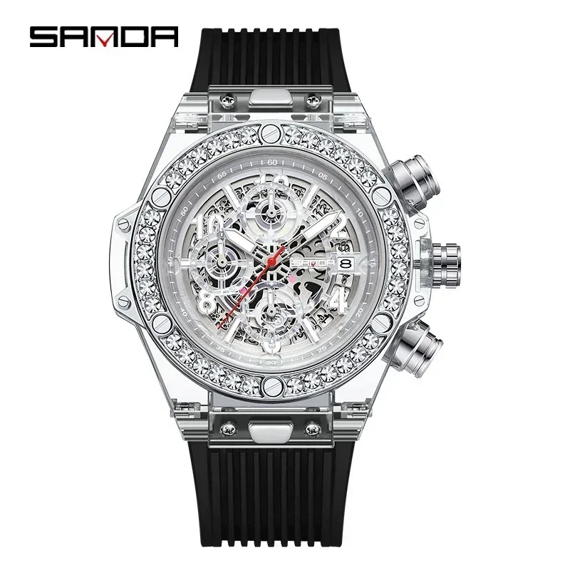 SANDA 2023 Fashion Luxury Men's Watches Quartz Watch Waterproof Stainless Steel Wristwatch for Men Relogio Masculino
SANDA 2023 Fashion Luxury Men's Watches Quartz Watch Waterproof Stainless Steel Wristwatch for Men Relogio Masculino