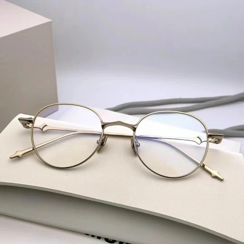 2024 New Gold Wire Round Frame Glasses Frame Women's GM Ultra Light Pure Titanium Minimalist Optical Men's Prescription Glasses
2024 New Gold Wire Round Frame Glasses Frame Women's GM Ultra Light Pure Titanium Minimalist Optical Men's Prescription Glasses
