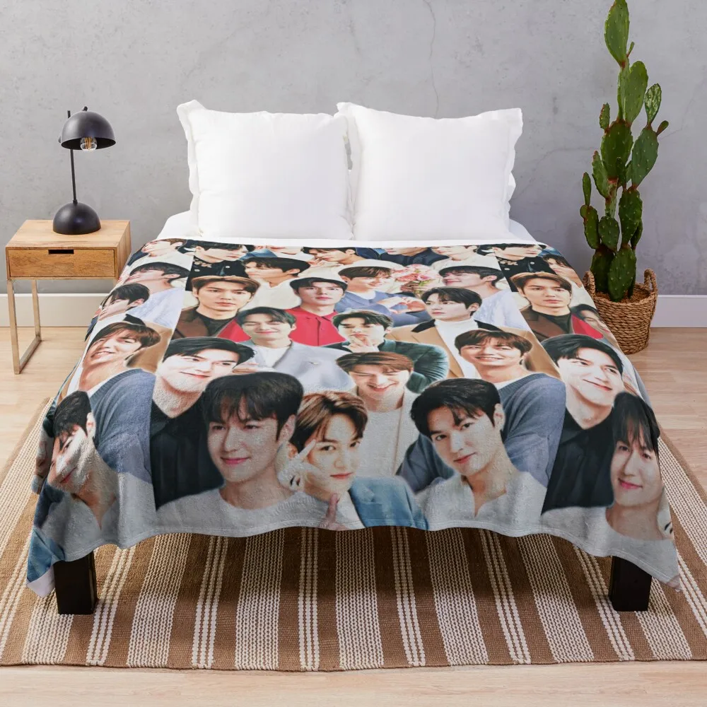 

Lee Min-ho collage Throw Blanket Thin Blanket Decorative Sofa Blankets Blanket For Baby Luxury Blanket