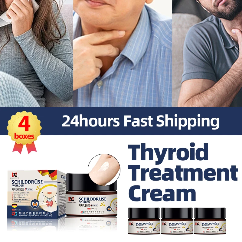 2/4Bottles Thyroid Gland Treatment Cream Thyroiditis Nodule Hyperthyroidism Hypothyroidism Anti Swell Ointment Germany Medicine
2/4Bottles Thyroid Gland Treatment Cream Thyroiditis Nodule Hyperthyroidism Hypothyroidism Anti Swell Ointment Germany Medicine