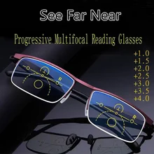 Intelligent Progressive Reading Glasses for Men Women Near and Dual-use Anti-Blue Light Automatic Adjustment Eyewear +1.0 +4.0
Intelligent Progressive Reading Glasses for Men Women Near and Dual-use Anti-Blue Light Automatic Adjustment Eyewear +1.0 +4.0