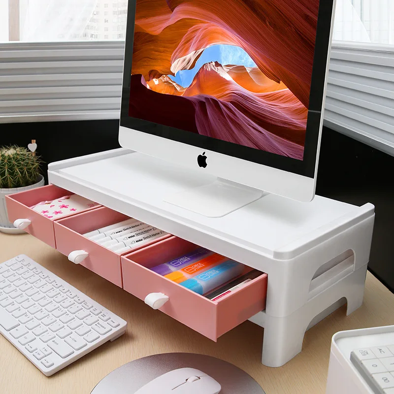 Pink Double-Layer Desktop Computer Monitor Elevated Rack Desk Storage Rack Office Dormitory Desktop Storage Office Supply
Pink Double-Layer Desktop Computer Monitor Elevated Rack Desk Storage Rack Office Dormitory Desktop Storage Office Supply