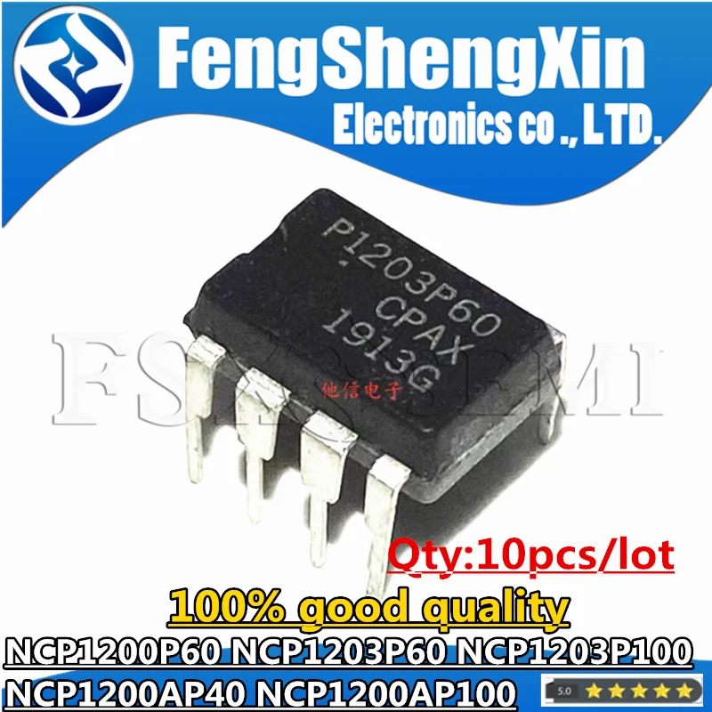 

10pcs NCP1200P60 NCP1203P60 NCP1203P100 NCP1200AP40 NCP1200AP100 1200P60 1203P60 1203P100 1200AP40 1200AP100 DIP Chips