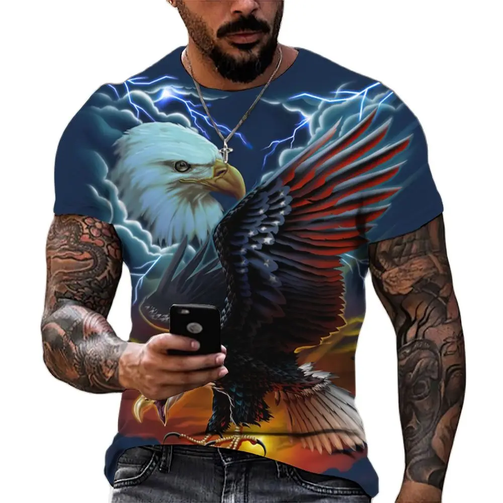 Animal T-shirt Men Harajuku Tee Tops Soaring Bald Eagle Graphic 3d Print Shirt Summer Short Sleeve Pullover Oversized Clothes
Animal T-shirt Men Harajuku Tee Tops Soaring Bald Eagle Graphic 3d Print Shirt Summer Short Sleeve Pullover Oversized Clothes