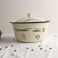 Enamel Thickened Vegetable Salad Bowl Enamel Soup Bowl Fruit Basin and Noodle Basin (Small Size) soup bowl ramen bowl Enamel Thickened Vegetable Salad Bowl Enamel Soup Bowl Fruit Basin and Noodle Basin (Small Size) soup bowl ramen bowl