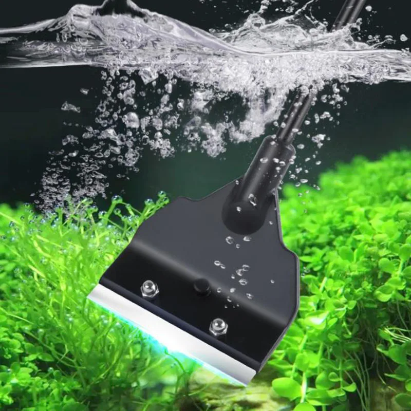 

Wide Blade 6cm Light Weight Aquarium Algae Remover Scraper Blade Fish Tank Aquatic Water Plant Grass Cleaning Tools Accessories