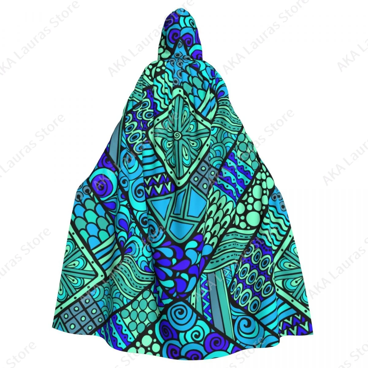 

Abstract Prints Unisex Witch Party Reversible Hooded Adult Vampires Cape Cloak