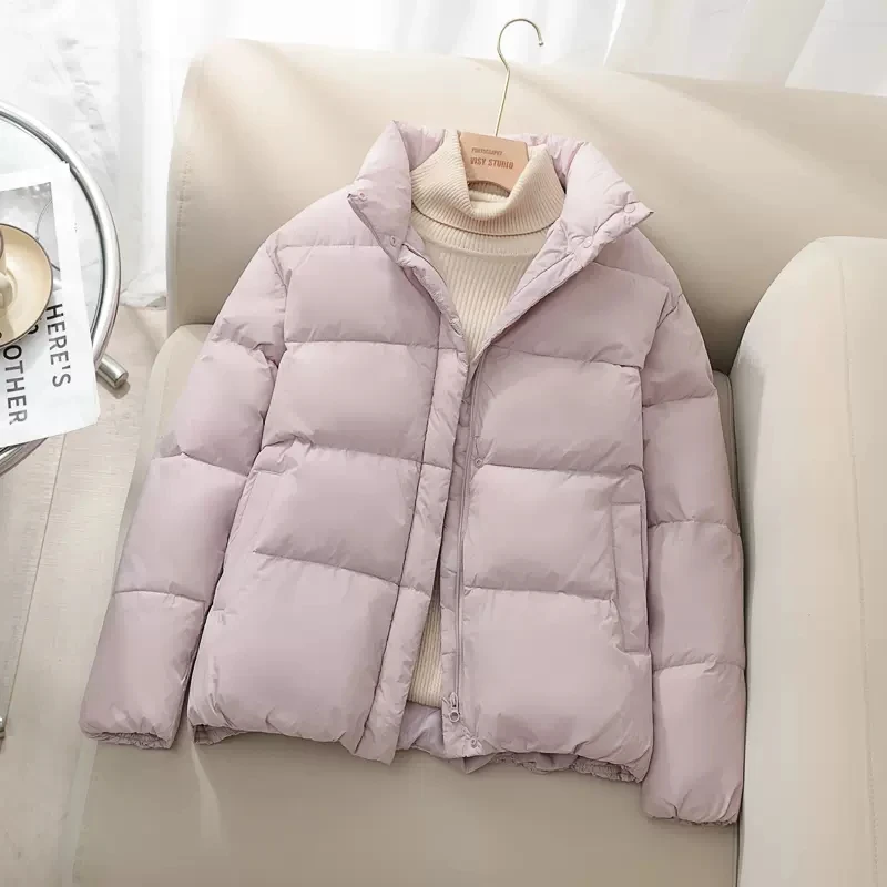 2023 Winter Women Short Bread Jacket Fashion Casual Thicken Warm Cotton Coat Long Sleeve Stand Collar Female Overcoat
2023 Winter Women Short Bread Jacket Fashion Casual Thicken Warm Cotton Coat Long Sleeve Stand Collar Female Overcoat