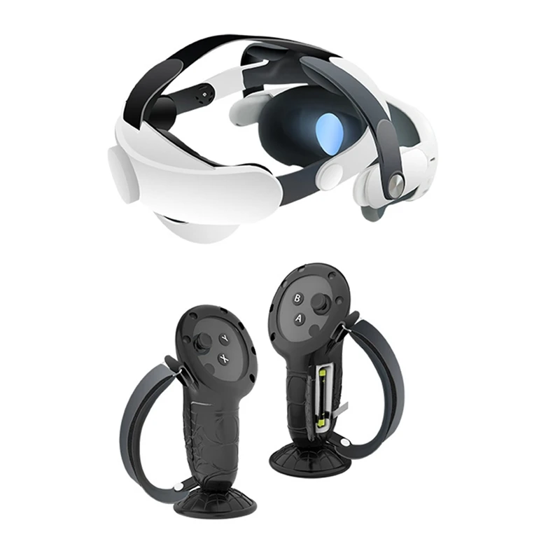 Handle Controller Protective Cover+Headband+ Battery Cover+ Lens Protective Cover Set For Meta Quest 3 VR Accessories
Handle Controller Protective Cover+Headband+ Battery Cover+ Lens Protective Cover Set For Meta Quest 3 VR Accessories