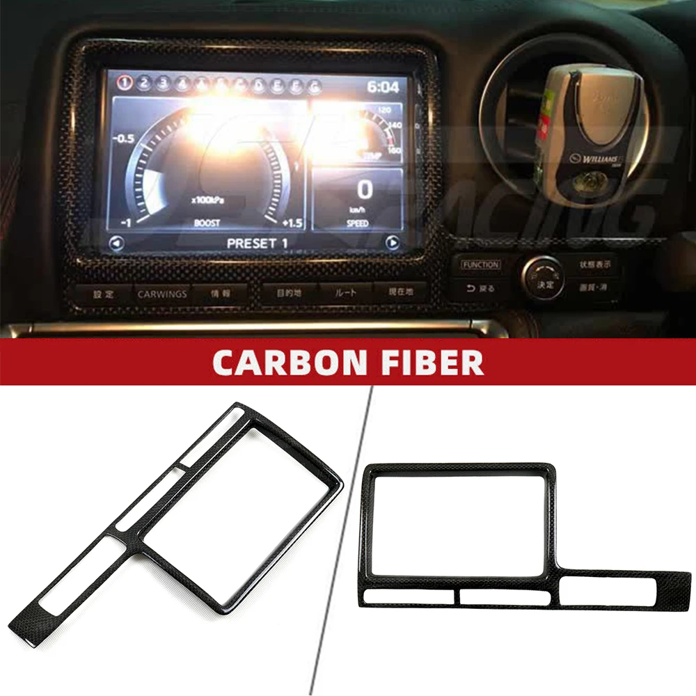 RHD For Nissan R35 GTR 2008-2016 Real Carbon Fiber Interior Monitor and Navigation Surround Kit Cover
RHD For Nissan R35 GTR 2008-2016 Real Carbon Fiber Interior Monitor and Navigation Surround Kit Cover