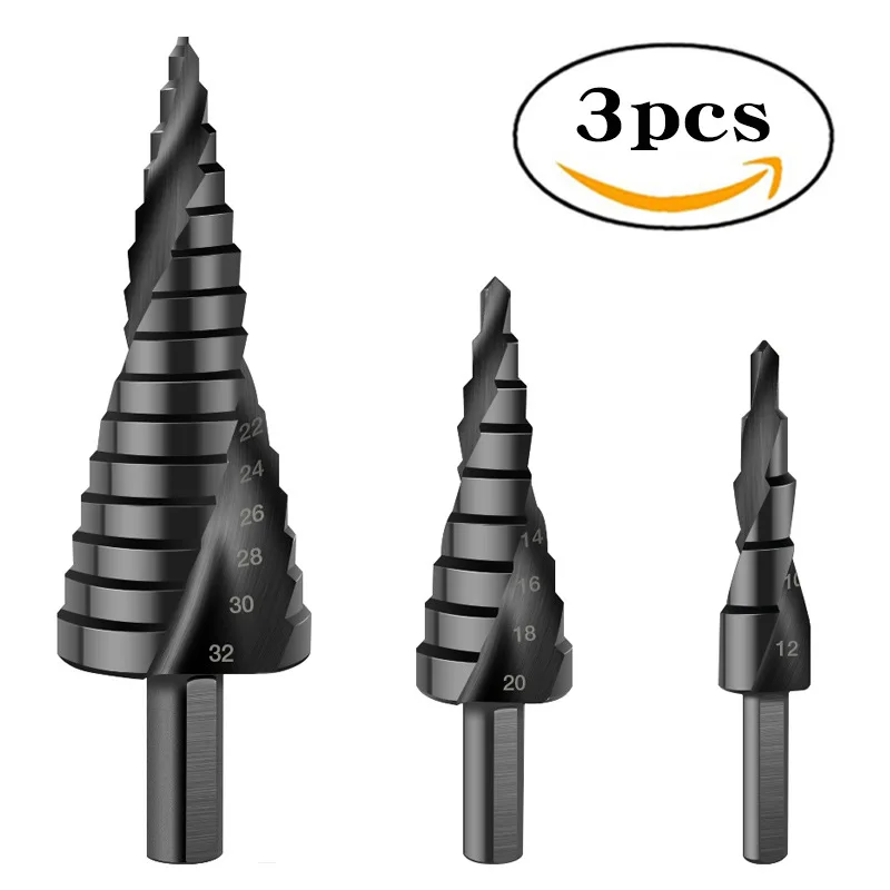 4-32MM HSS Cobalt Step Drill Bit Set Nitrogen High Speed Steel Spiral For Metal Cone Triangle Shank Hole Metal drills
4-32MM HSS Cobalt Step Drill Bit Set Nitrogen High Speed Steel Spiral For Metal Cone Triangle Shank Hole Metal drills