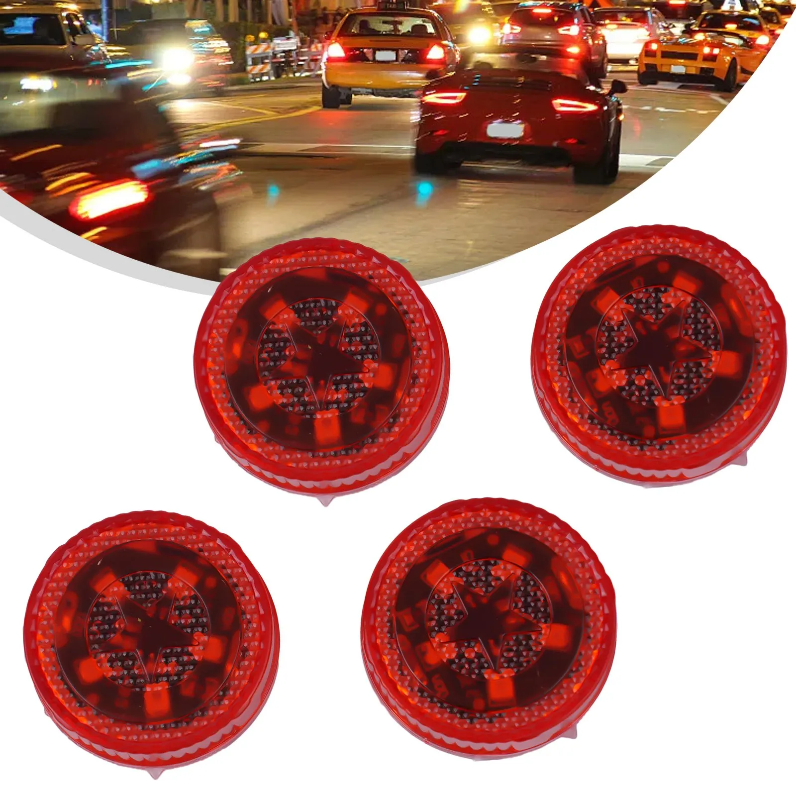 4x Vehicle Strobe Light 3V 5W Wire Less Car Light 5LED Door Opened Signal Red Light Safety Button Battery Signal Lamp Universal
4x Vehicle Strobe Light 3V 5W Wire Less Car Light 5LED Door Opened Signal Red Light Safety Button Battery Signal Lamp Universal