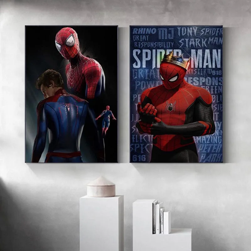 Популярный супергерой Marvel холст настенное искусство Человек-паук нет дороги