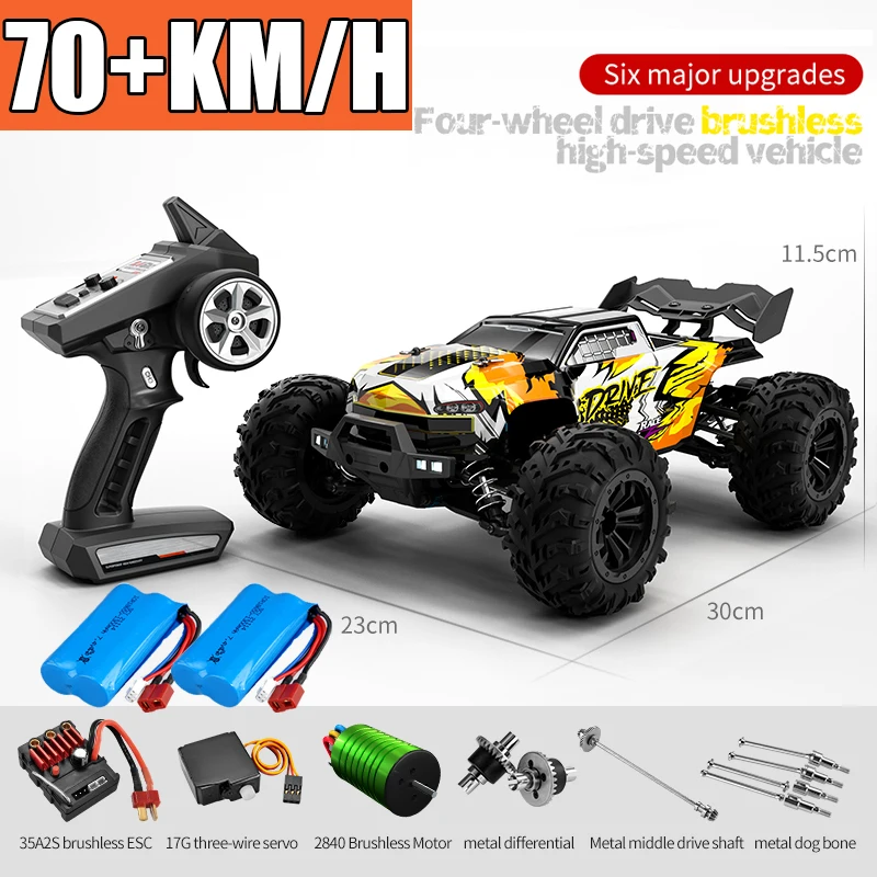 Радиоуправляемый внедорожник 4x4 16101PRO/16102PRO, Бесщеточный 2,4G Радиоуправляемый автомобиль 4WD 1/16, высокоскоростной Радиоуправляемый грузовик, дрифт, радиоуправляемая машина, игрушки для мальчиков
Радиоуправляемый внедорожник 4x4 16101PRO/16102PRO, Бесщеточный 2,4G Радиоуправляемый автомобиль 4WD 1/16, высокоскоростной Радиоуправляемый грузовик, дрифт, радиоуправляемая машина, игрушки для мальчиков