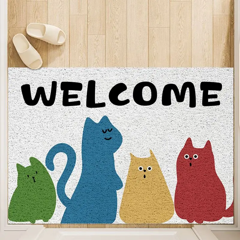 1pc Welcome Door Mat Entrance Non-Slip Area Mat Bathroom Mat Carpet Dirt Resistant Door Mat Cute Cat Pattern Room Decor Mat
1pc Welcome Door Mat Entrance Non-Slip Area Mat Bathroom Mat Carpet Dirt Resistant Door Mat Cute Cat Pattern Room Decor Mat