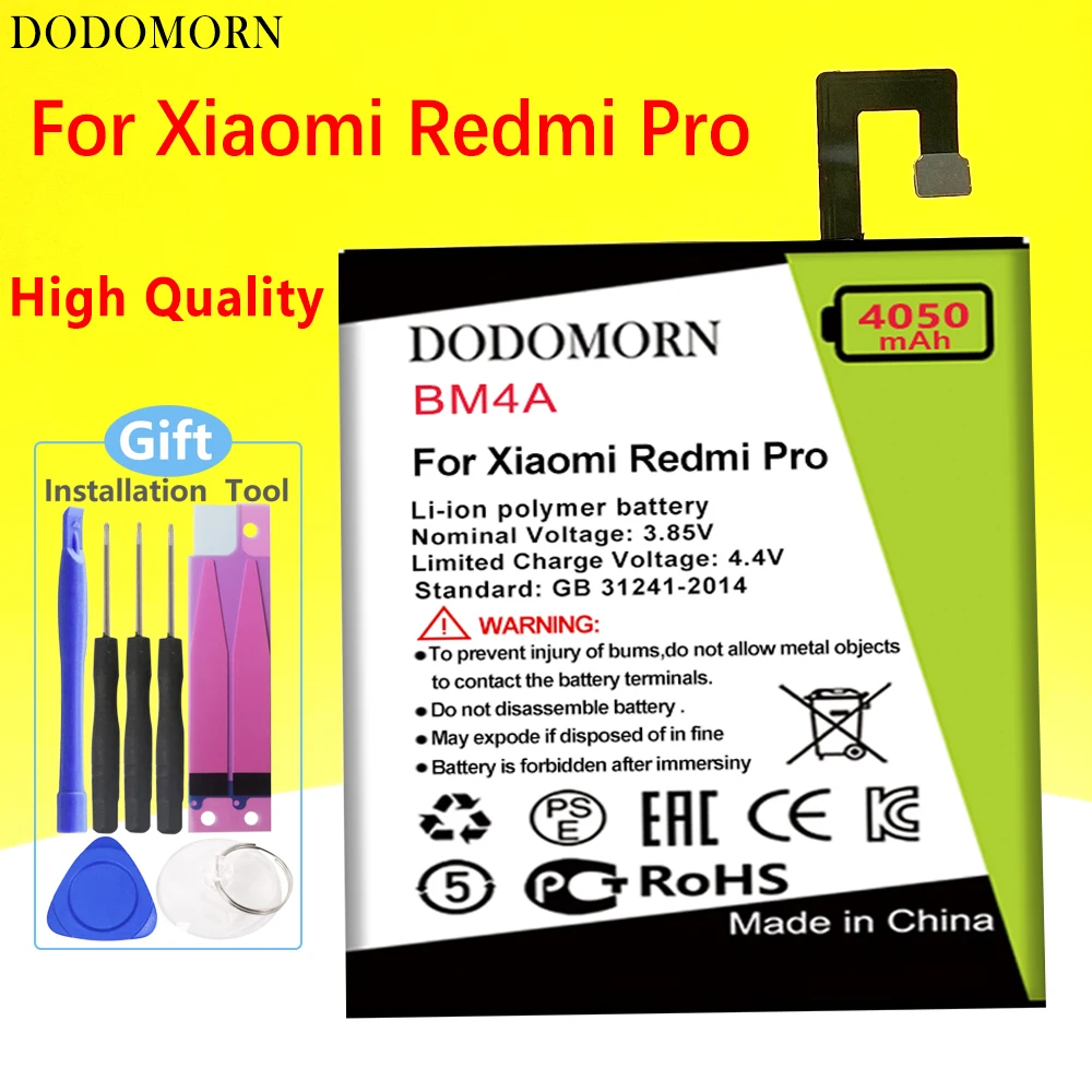 DODOMORN Battery For Xiaomi Redmi Hongmi Note 3 3S 4 4A 4X 5 5A 5X 6 6 7 Pro Plus A2 Lite BN41 BN31 BM47 Replacement Batteries
DODOMORN Battery For Xiaomi Redmi Hongmi Note 3 3S 4 4A 4X 5 5A 5X 6 6 7 Pro Plus A2 Lite BN41 BN31 BM47 Replacement Batteries