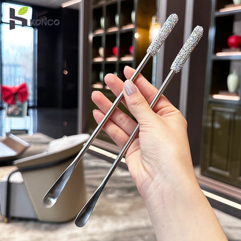 Diamond Coffee Spoon Luxury Tea Spoon Long Coffee Stirring Spoons Ice Cream Dessert Mixing Bar Drink Stirrers Tableware
Diamond Coffee Spoon Luxury Tea Spoon Long Coffee Stirring Spoons Ice Cream Dessert Mixing Bar Drink Stirrers Tableware