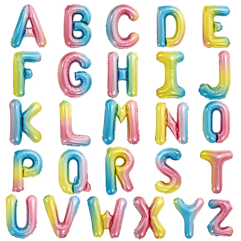 16 Inch Ombre Number/Letter Balloons Wedding Birthday Baby Shower Christmas Valentine's Day Party Decoration Supplies
16 Inch Ombre Number/Letter Balloons Wedding Birthday Baby Shower Christmas Valentine's Day Party Decoration Supplies