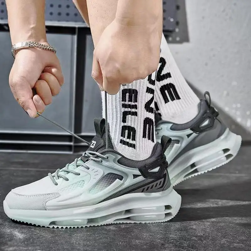 Comfortable Breathable Men Sport Shoes Gradient Color Cool Trend Sneakers High Quality Lace Up Wear Resistant Basketball Shoes
Comfortable Breathable Men Sport Shoes Gradient Color Cool Trend Sneakers High Quality Lace Up Wear Resistant Basketball Shoes