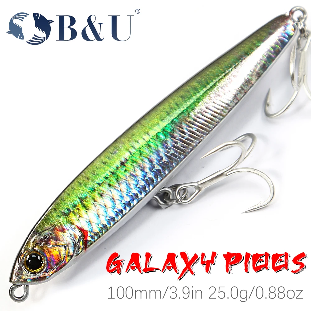 B&U 100mm 3D Printing Pencil Sinking Fishing Lure Bass Fishing Tackle Fishing Accessories Saltwater Lures Fish Bait Trolling
B&U 100mm 3D Printing Pencil Sinking Fishing Lure Bass Fishing Tackle Fishing Accessories Saltwater Lures Fish Bait Trolling