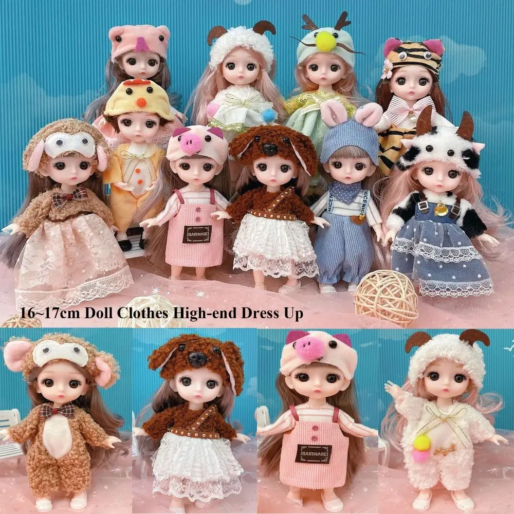 16~17cm Doll Clothes High-end Dress Up Can Dress Up Fashion Multistyles Doll Clothes T-shirt Skirt Suit DIY Doll Accessories
16~17cm Doll Clothes High-end Dress Up Can Dress Up Fashion Multistyles Doll Clothes T-shirt Skirt Suit DIY Doll Accessories