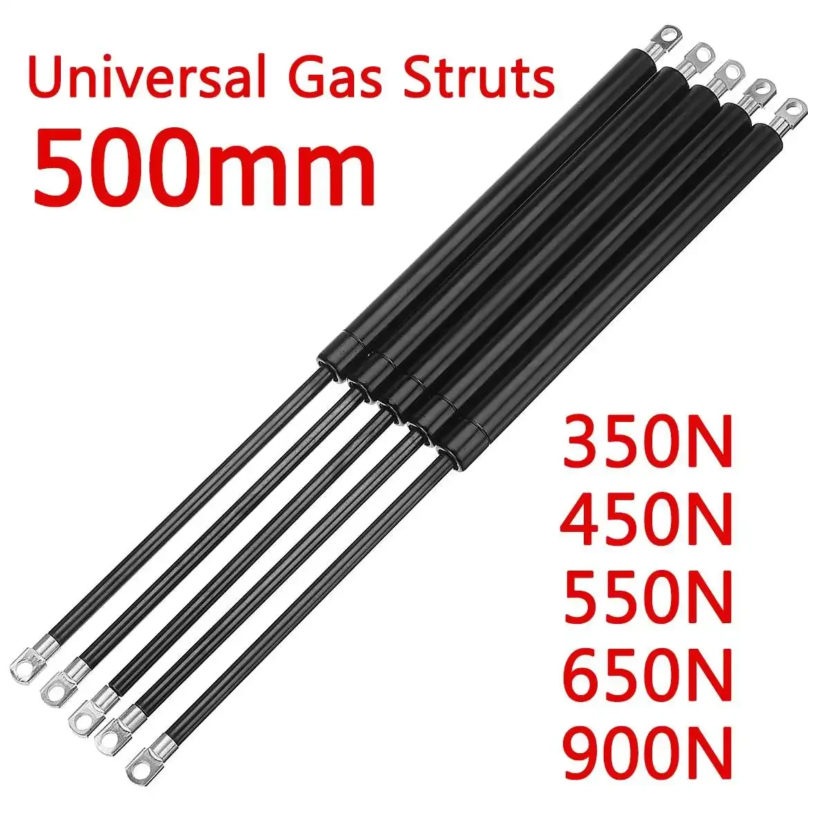 2pcs 500mm 350-900N Car Gas Strut Bars Gas Spring Hood Support Rod Shock Lift for RV Bed Window Bus Caravans 
2pcs 500mm 350-900N Car Gas Strut Bars Gas Spring Hood Support Rod Shock Lift for RV Bed Window Bus Caravans