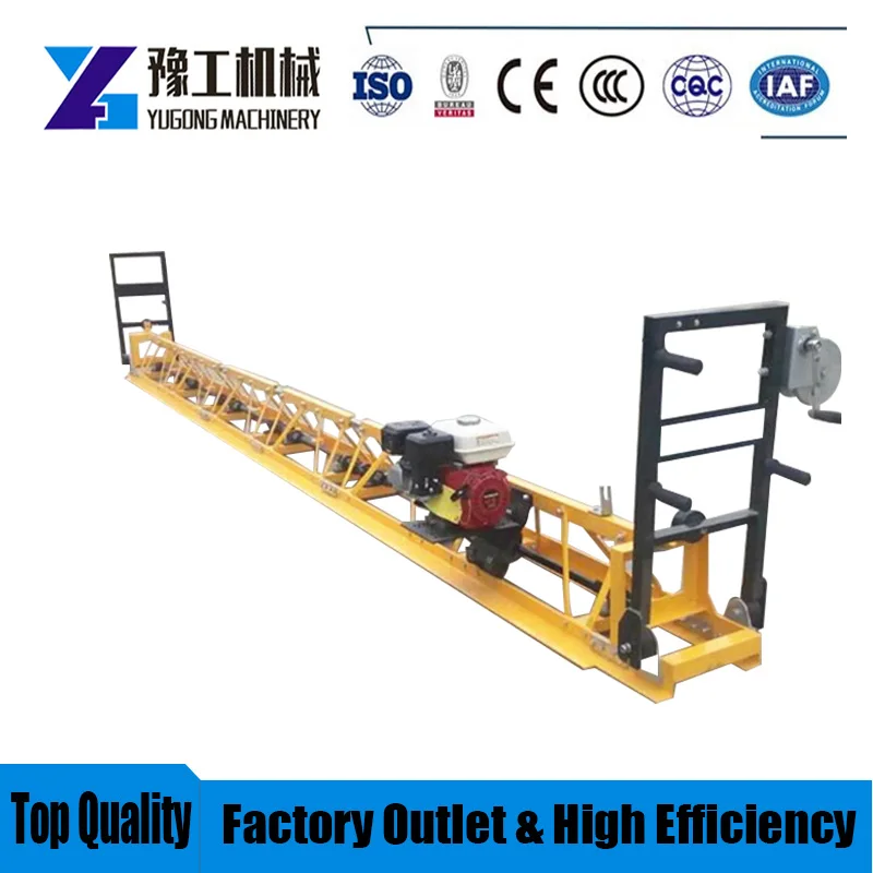 

YG 1-18m Best Selling Road Leveling Machine Concrete Floor Concrete Vibrating Screeding Machine Petrol Drive Vibrating