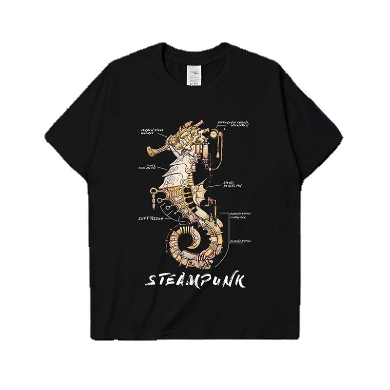Steampunk Mechanical Transformation Hippocampus T-Shirt Cotton O-neck Short Sleeve Steampunk Enthusiast T Shirt S-3XL
Steampunk Mechanical Transformation Hippocampus T-Shirt Cotton O-neck Short Sleeve Steampunk Enthusiast T Shirt S-3XL