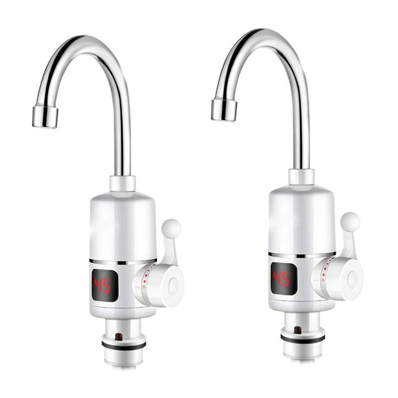

2X 3000W Instant Tankless Electric Hot Water Heater Faucet Kitchen Instant Heating Tap Water Faucet EU Plug
