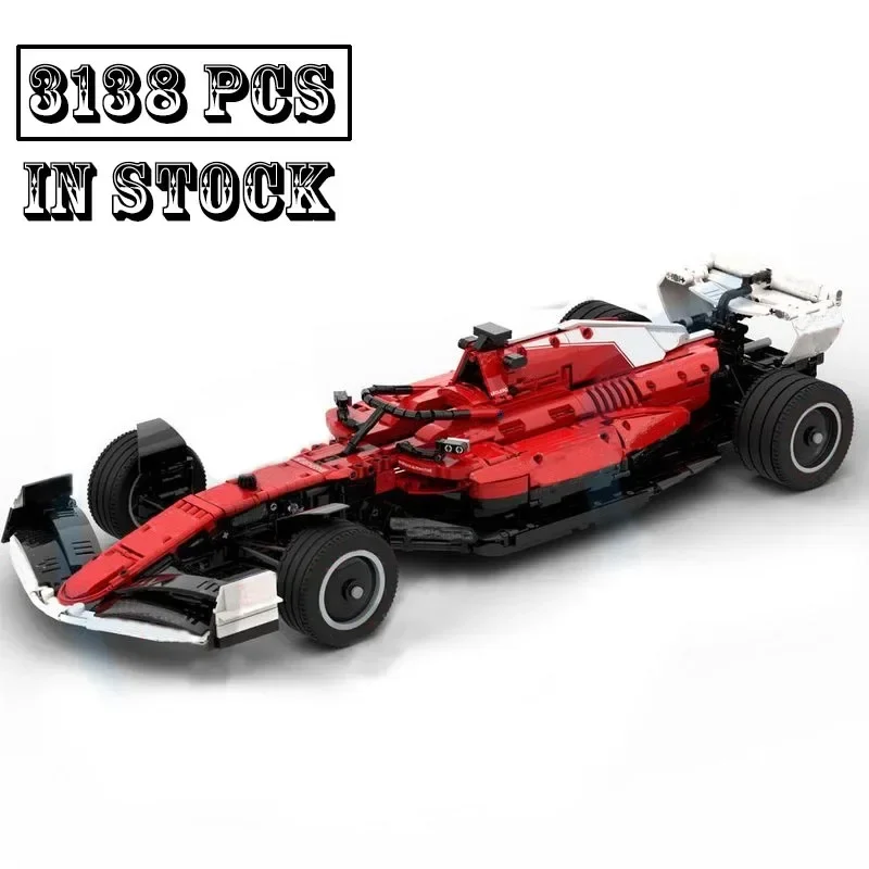

New MOC-161909 F1 SF-23 Las Vegas GP Livery 1:8 Scale Formula 1 Race Car Model Buiding Creators Block Bricks Toys Birthday Gifts