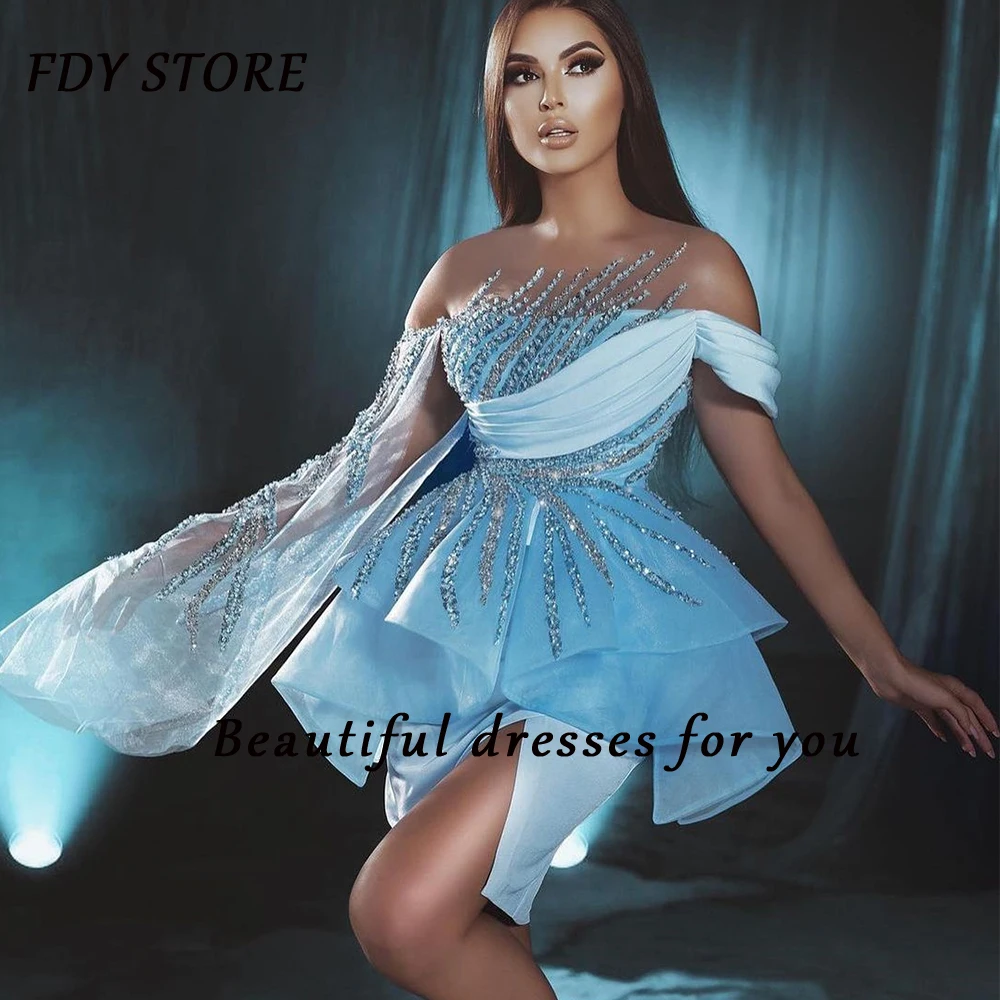 FDY Store Cocktail Off-the-Shoulder Beaded Sequins A-line Short Evenning Prom Ball-gown Dress Formal Occasion Party for Women
FDY Store Cocktail Off-the-Shoulder Beaded Sequins A-line Short Evenning Prom Ball-gown Dress Formal Occasion Party for Women