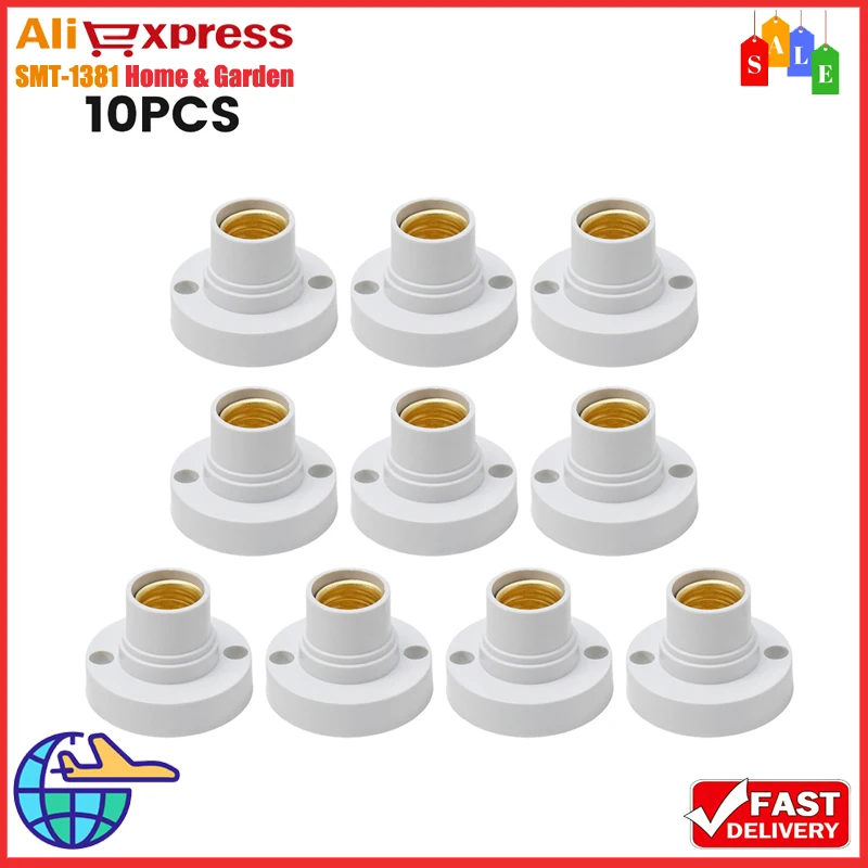 10Pcs E14 Light Bulb Screw Lamp Surface Fixing Base Holder 100V-230V PBT+Metal Flame-Retardant Material Lighting Accessories
10Pcs E14 Light Bulb Screw Lamp Surface Fixing Base Holder 100V-230V PBT+Metal Flame-Retardant Material Lighting Accessories