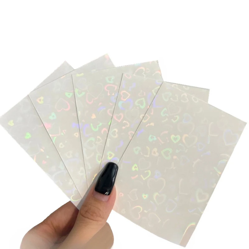50pcs/set Glittery Star Love Heart Prints Photo Cards Cover Protective Case Storage Bag Colored Kpop Idol Toploader Card Holder
50pcs/set Glittery Star Love Heart Prints Photo Cards Cover Protective Case Storage Bag Colored Kpop Idol Toploader Card Holder