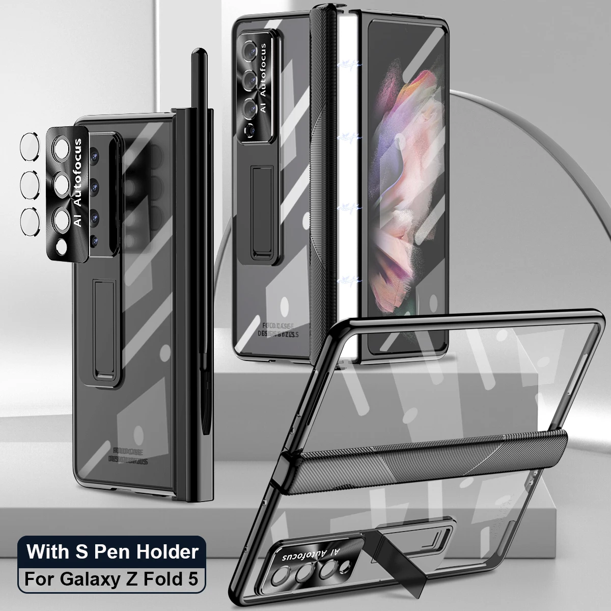 Чехол для Samsung Galaxy Z Fold 5, прозрачный Магнитный чехол с петлями и покрытием, складной 4 3 с держателем для ручки S, откидная подставка, защитный чехол с полным покрытием 360 градусов
Чехол для Samsung Galaxy Z Fold 5, прозрачный Магнитный чехол с петлями и покрытием, складной 4 3 с держателем для ручки S, откидная подставка, защитный чехол с полным покрытием 360 градусов