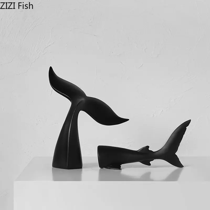 Fish Tail Model Shark Tail Statue Room Aesthetics Desk Decoration Black Fish Sculpture Resin Ornaments Vintage Home Decor
Fish Tail Model Shark Tail Statue Room Aesthetics Desk Decoration Black Fish Sculpture Resin Ornaments Vintage Home Decor