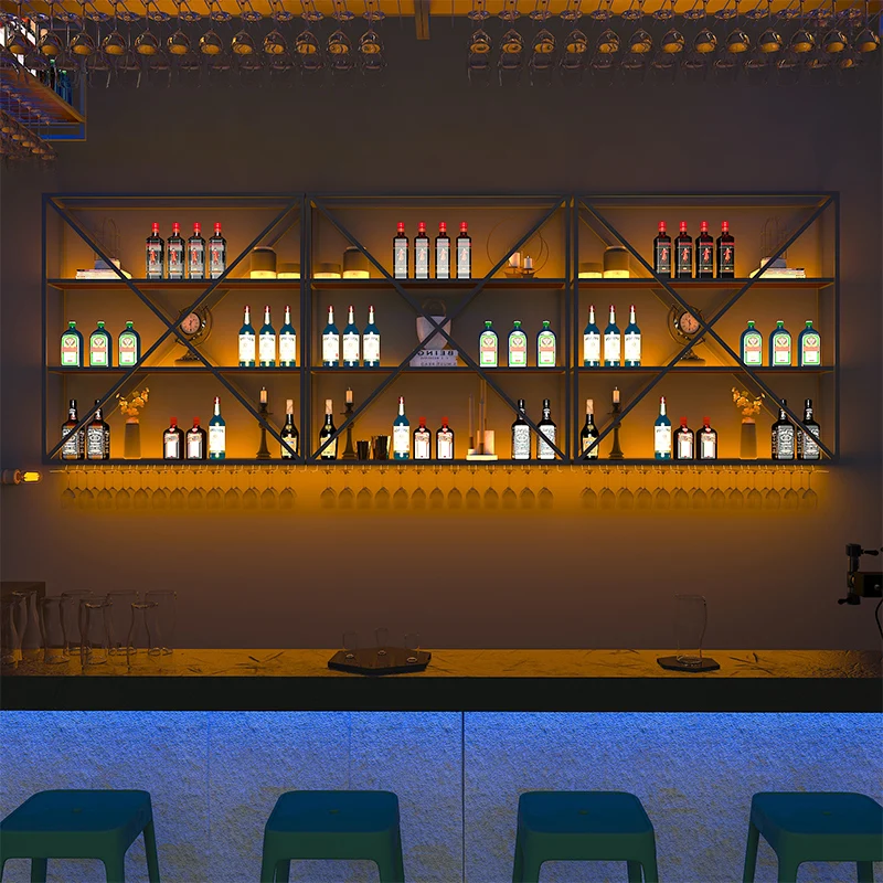 Club Shelf Hanging Wine Rack Living Room Salon Storage Restaurant Wine Cabinets Metal Commercial Mueble Para Vino Bar Furniture
Club Shelf Hanging Wine Rack Living Room Salon Storage Restaurant Wine Cabinets Metal Commercial Mueble Para Vino Bar Furniture