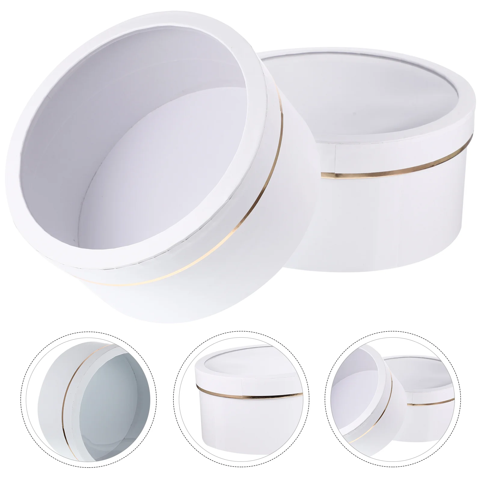 2pcs Flower Boxes Round Gift Boxes Valentine Packing Boxes Flower Box for Party
2pcs Flower Boxes Round Gift Boxes Valentine Packing Boxes Flower Box for Party