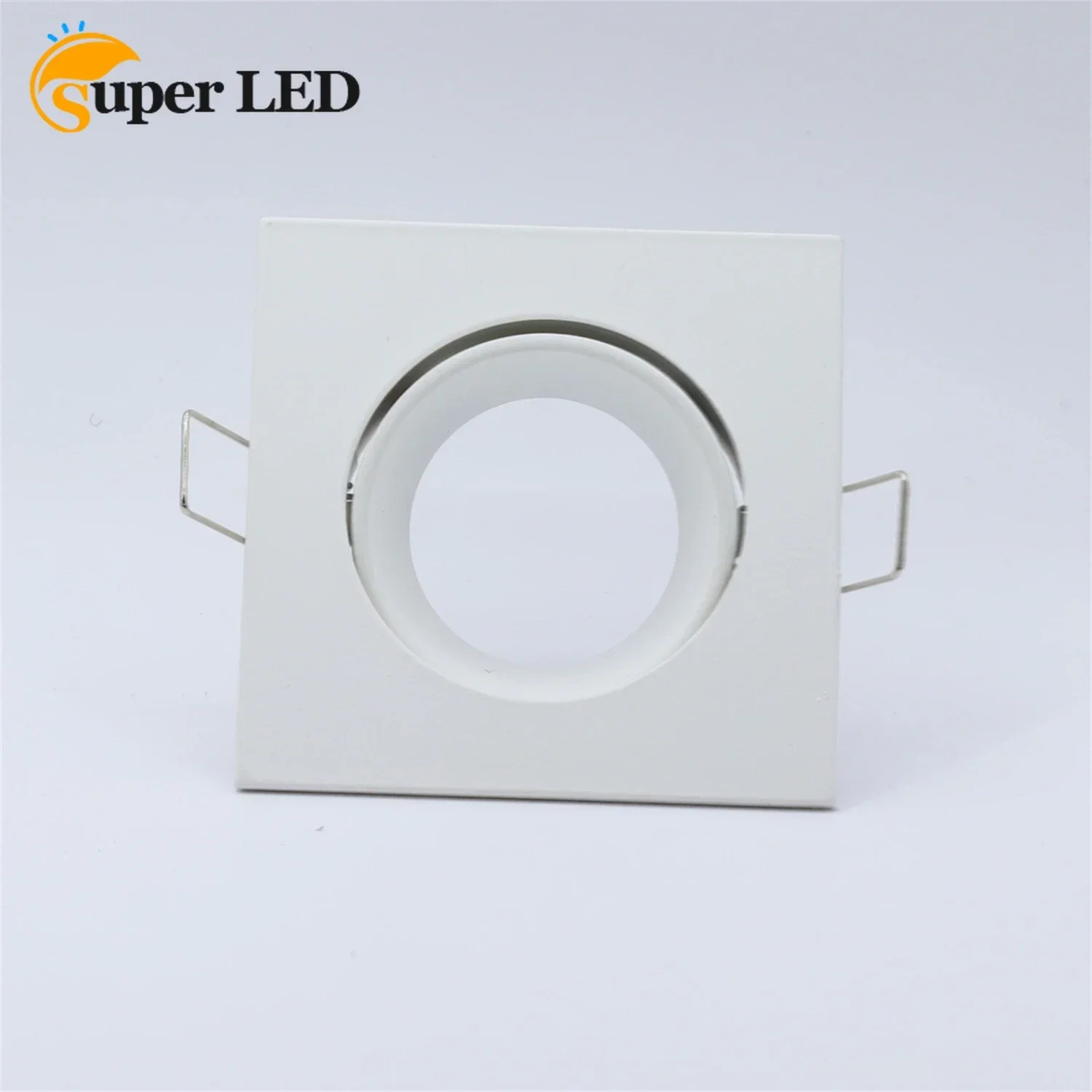 

White LED Zinc Alloy Spotlights Frame Adjustable Downlight Led Holders Cutout 70mm For MR16 GU10 Bulb Holder Recessed Spot Light