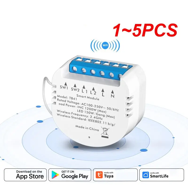 1~5PCS Breaker Module App Control Neutral Wire Fire Wire Tuya Switch Smart Home Wifi Wireless Switch Smart Life
1~5PCS Breaker Module App Control Neutral Wire Fire Wire Tuya Switch Smart Home Wifi Wireless Switch Smart Life